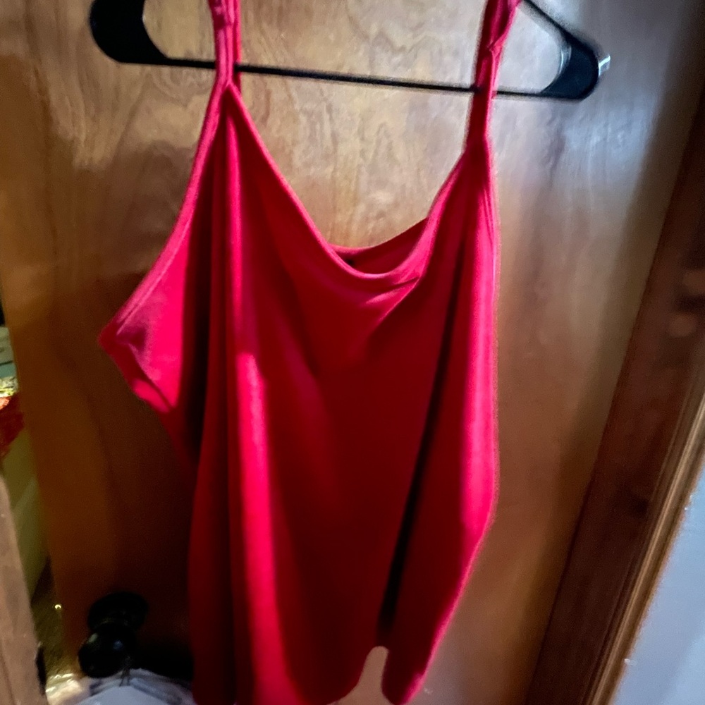 Torrid Red Velour Sleeveless Tank